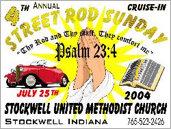 Car Show Dash Plaques for 2004 Stockwell United Methodist Church